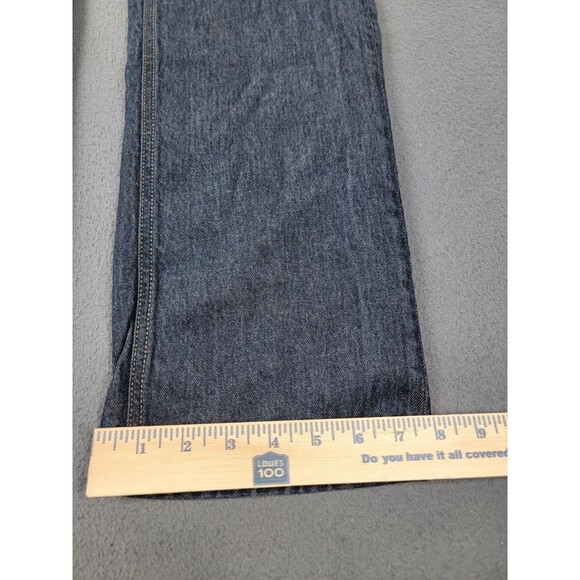 Diesel Larkee Straight Leg Jeans Mens 32x32 Blue Denim Stretch Dark Wash 009HF - Picture 4 of 16